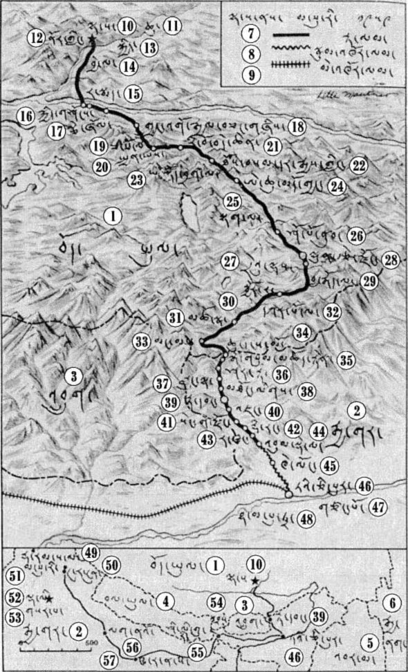 Моя страна и мой народ. Воспоминания Его Святейшества Далай Ламы XIV map.jpg