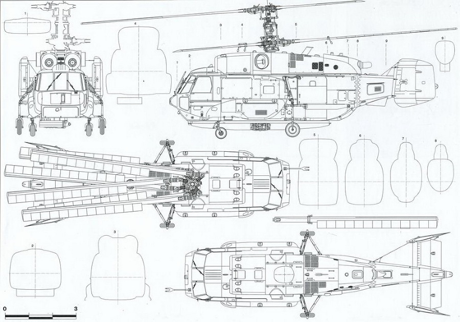 Чертежи вертолет ка 8 чертежи