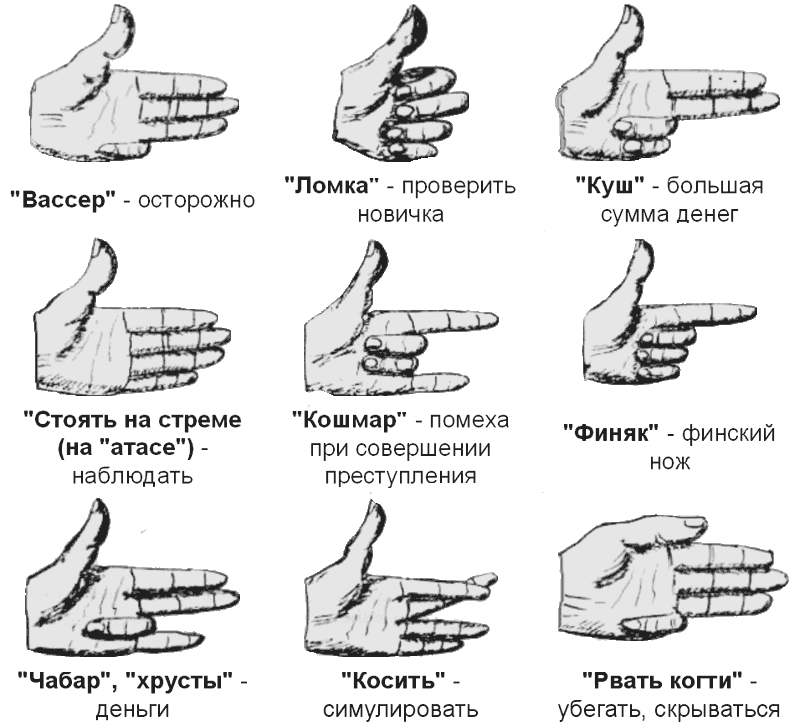 Виды режимов на зоне. Воровской знак на руке. Зоновские понятия.