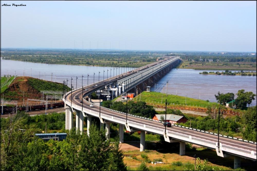 Сколько мостов в городе благовещенске